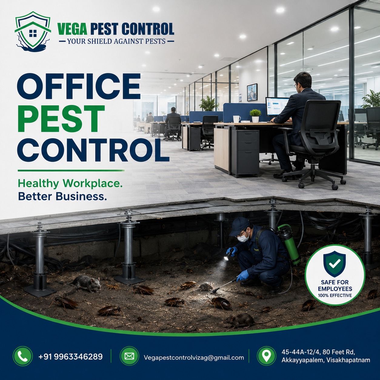 Office Pest Control Services in Visakhapatnam | Vega Pest Control